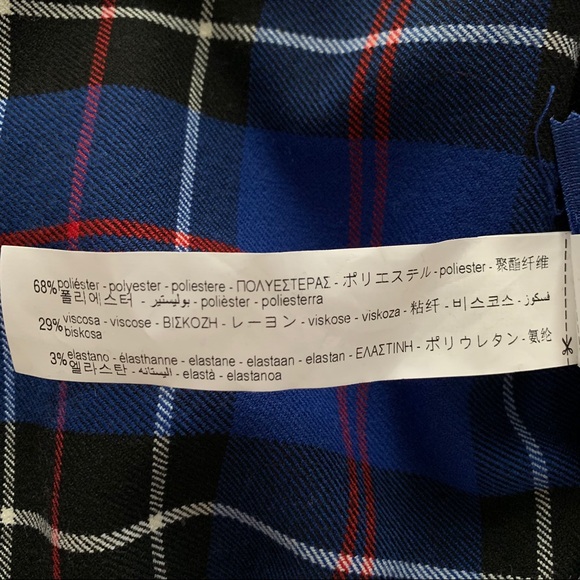 ZARA asymmetric check print top - Picture 11 of 11